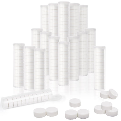LOVEINUSA Compressed Towel Tablets 500PCS Compressed Towels Portable Towels with 10 Tube Containers Camping Wipes for Camping Hiking Home and Outdoor Activities