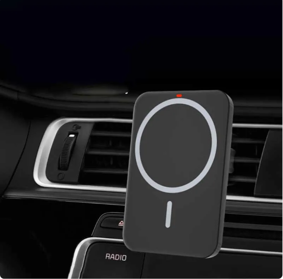 Magnetic Wireless Car Charger & Phone Mount | MagSafe Compatible