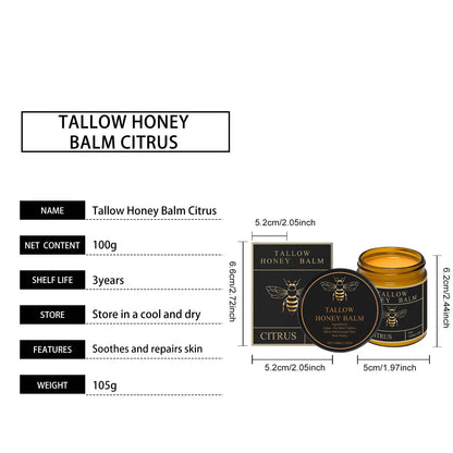Tallow Honey Cream for Glowing, Hydrating Skin