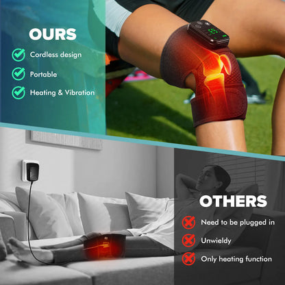 Knee Heating Massager for Joint Physiotherapy
