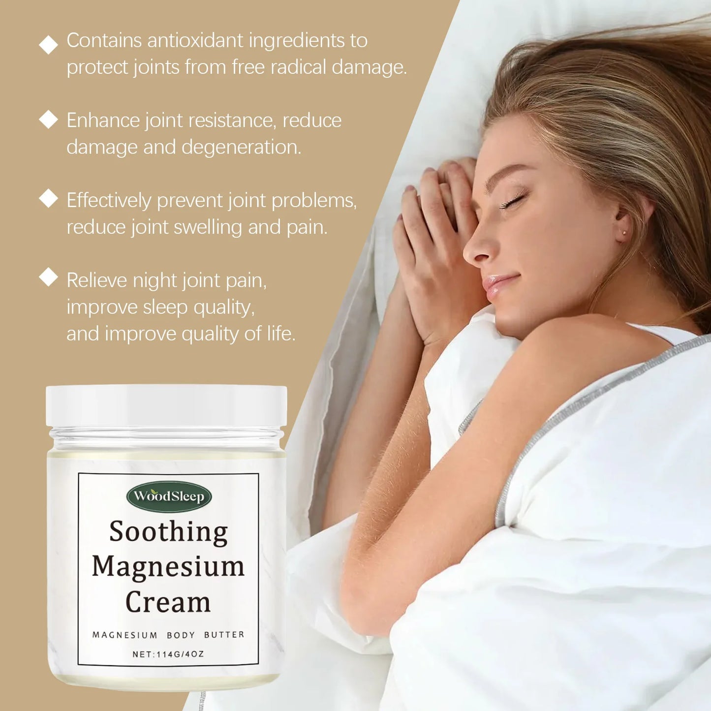 Woodsleep Nerve Relief Magnesium Cream