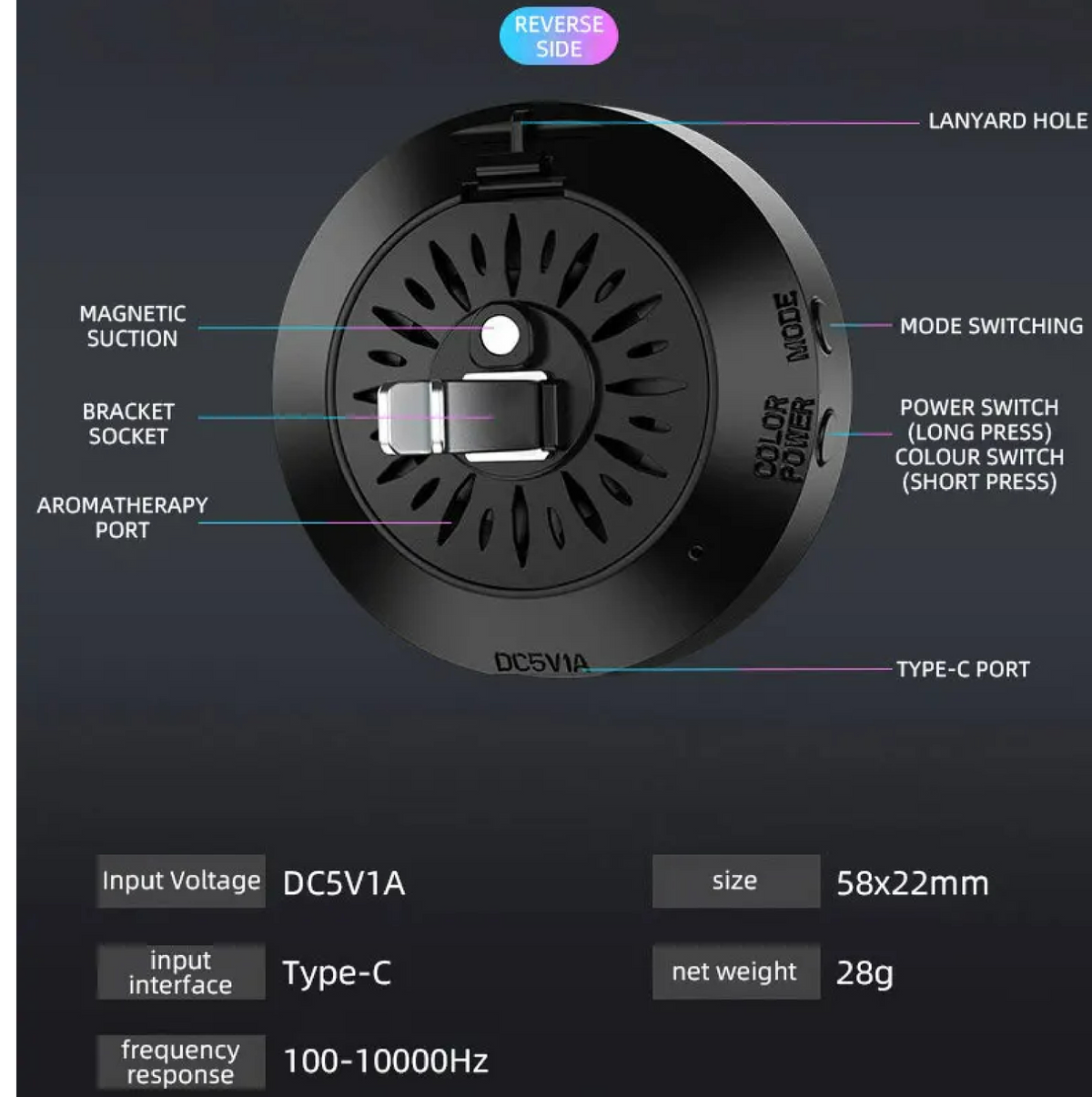 Bluetooth Speaker with RGB Lights